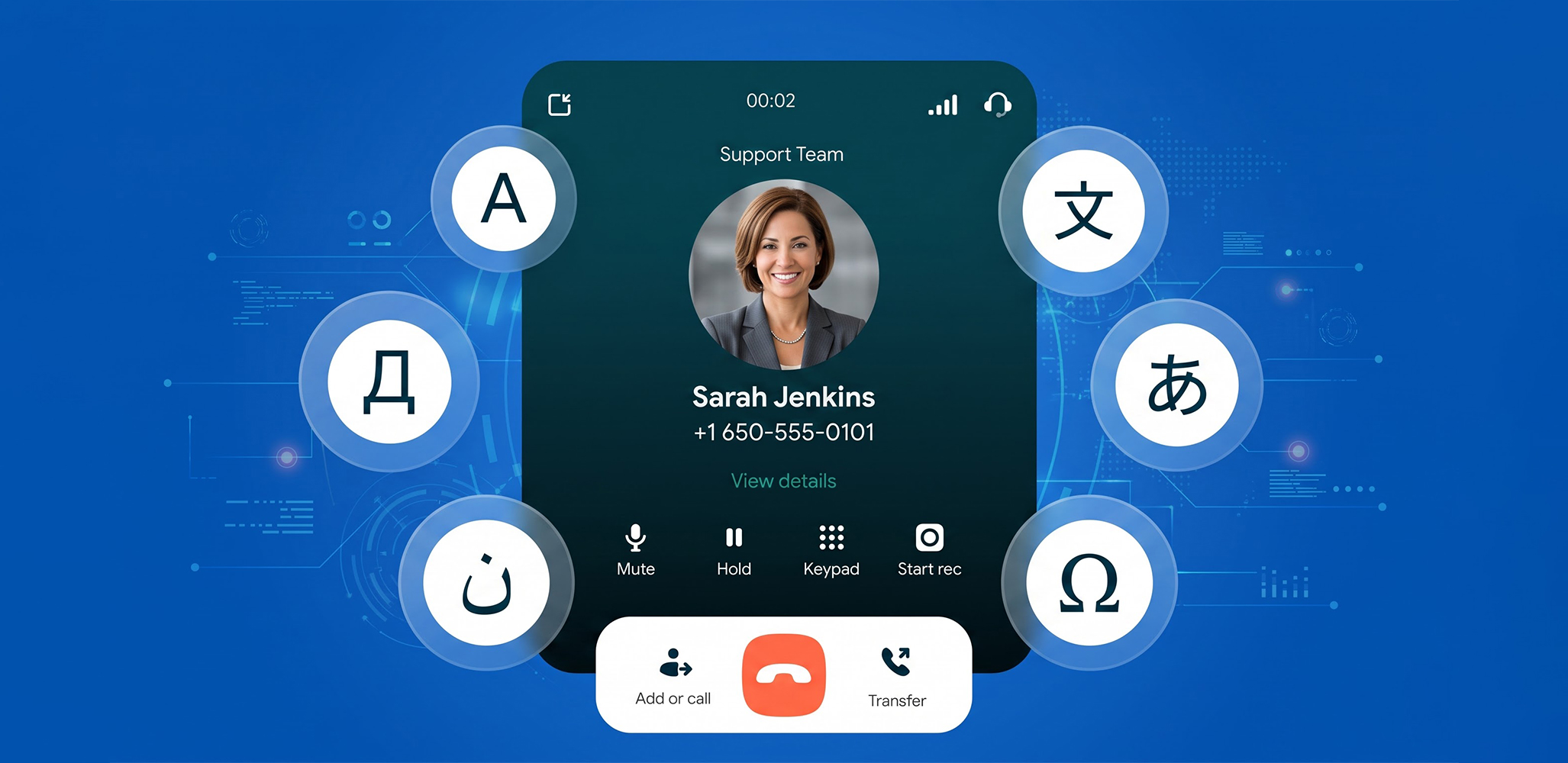 Multilingual LiveKit IVR call interface