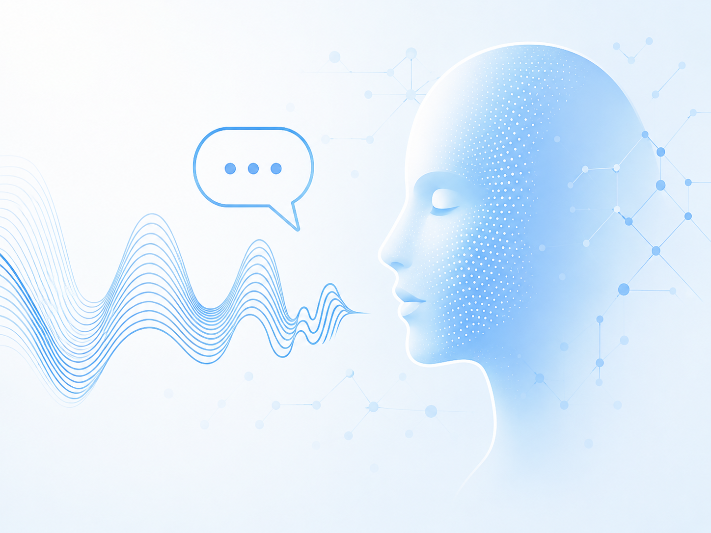 Voice and AI communication illustration